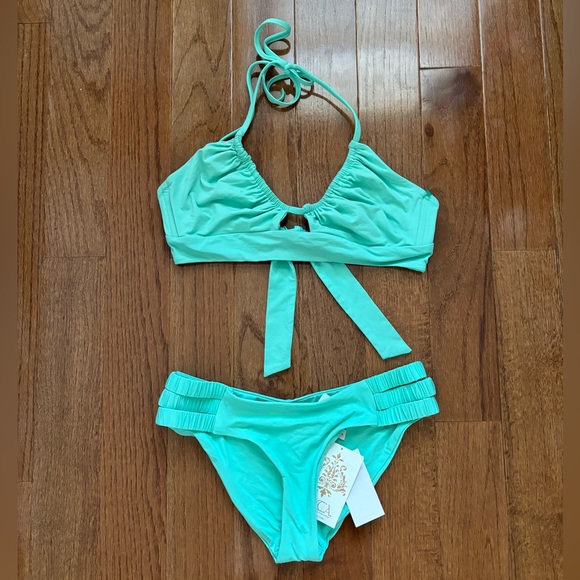 BECCA Other - Women’s Mint Green Halter Bikini Set - Brand